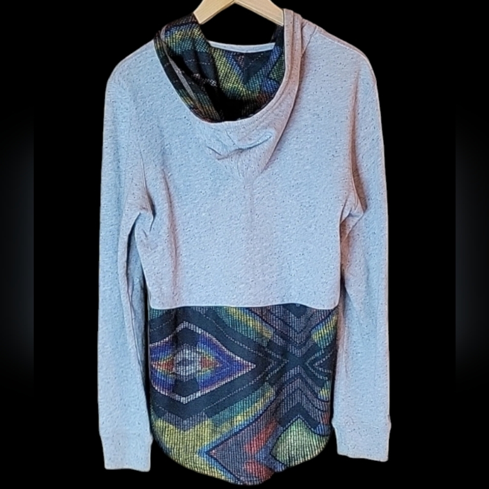 On The Byas Men's Gray and Multi-Color Hoodie - Picture 2 of 6